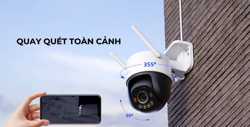 Camera wifi quan sát 360 | Quay quét toàn cảnh giám sát thông minh