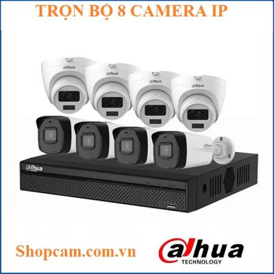 Trọn bộ 8 camera Dahua