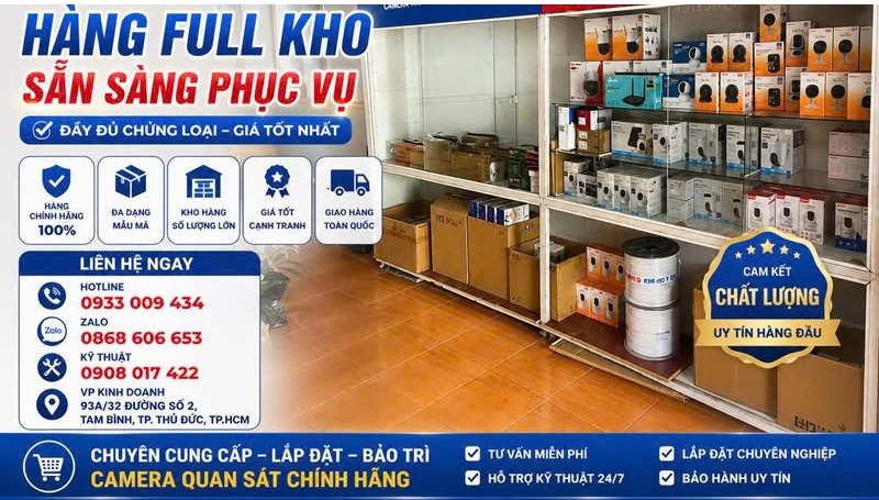 Dịch Vụ Lắp Đặt Camera Cho Cửa Hàng, Quán ăn | Khảo Sát Tận Nơi, Combo Trọn gói
