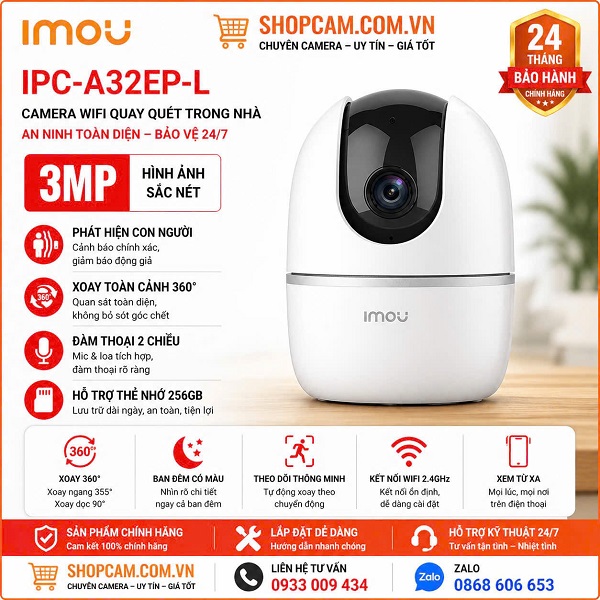 Camera Wifi Imou Trong Nhà | top mẫu trong nhà bán chạy chính hãng - giá rẻ