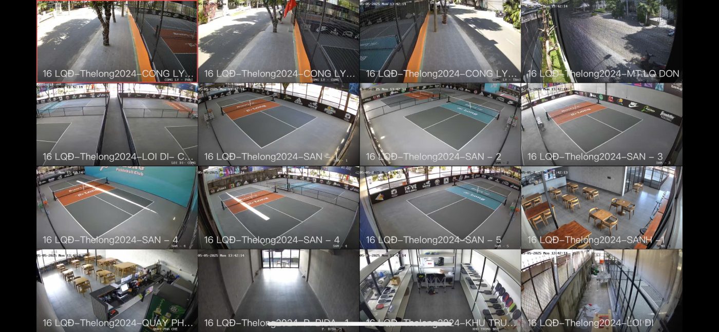 Lắp trọn bộ camera hikvison ip cho sân Pickleball tại thủ đức (HCM)