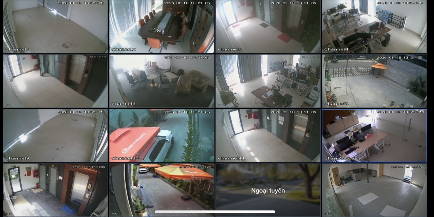 Lắp đặt hệ thống camera văn phòng Longapterland tại thủ dầu một