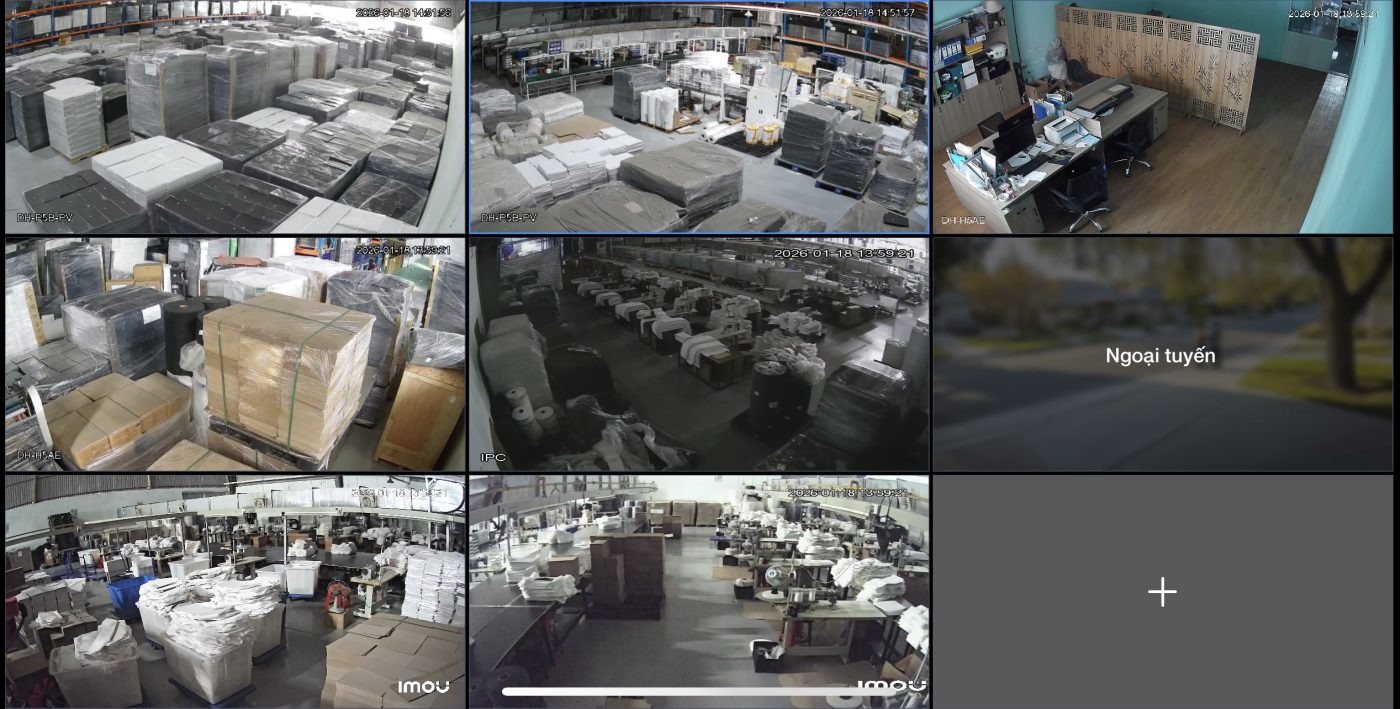 Lắp camera cho công ty Linan tại tân uyên