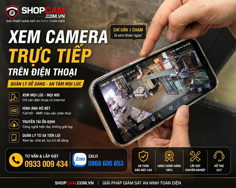 Thi công camera chuẩn