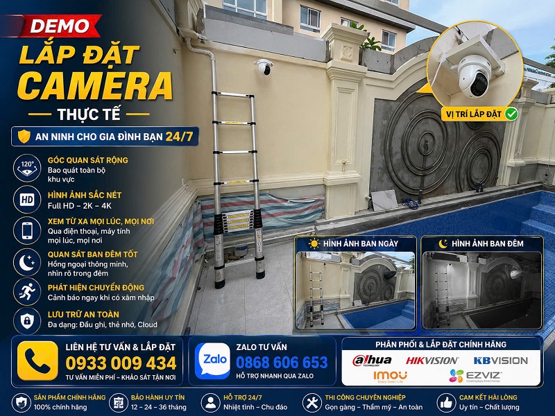 Lắp camera chuyên nghiệp