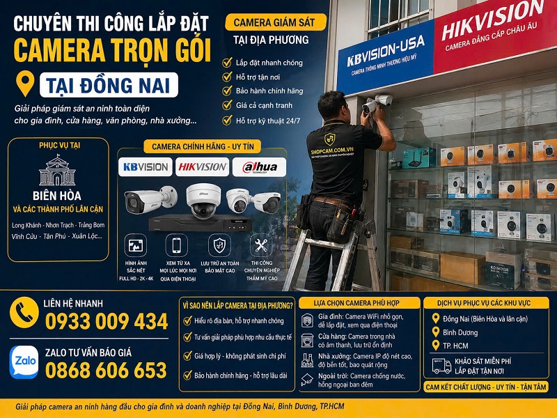 Lắp Đặt Camera Tại Đồng Nai | Dịch Vụ Nhanh Chuyên Nghiệp