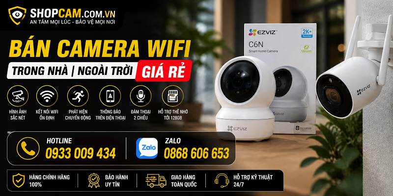 Bán camera wifi trong nhà | ngoài trời giá rẻ [chính hãng]