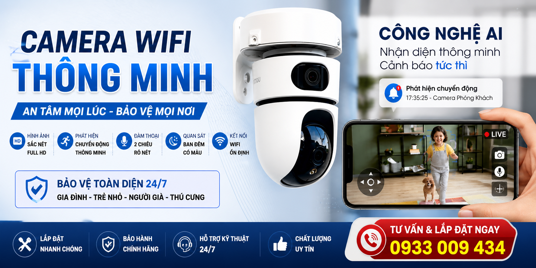 . Lắp camera