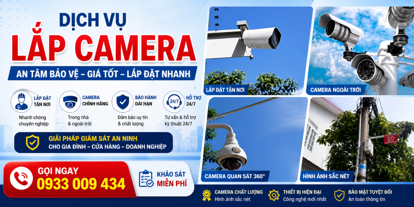 Camera installation service advertisement