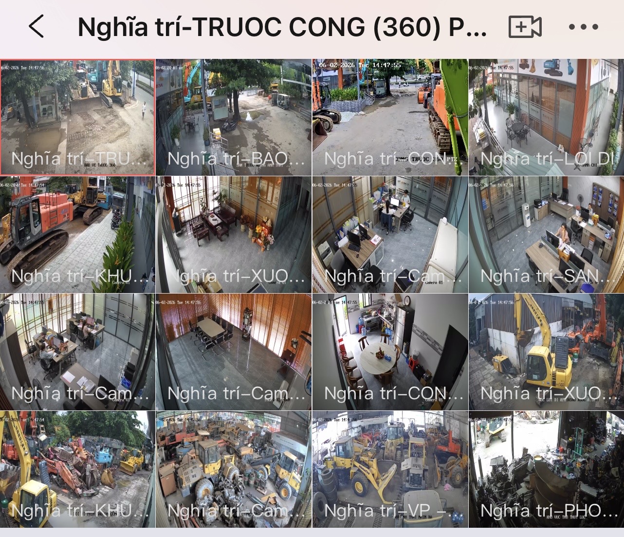 Demo thi công camera cho công ty Nghĩa Trí tại Tphcm